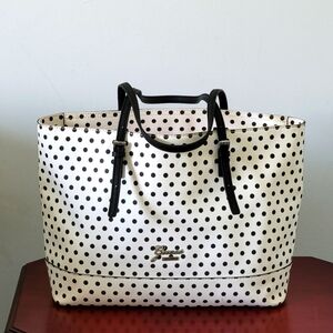 Black and White Polka Dot Guess Handbag